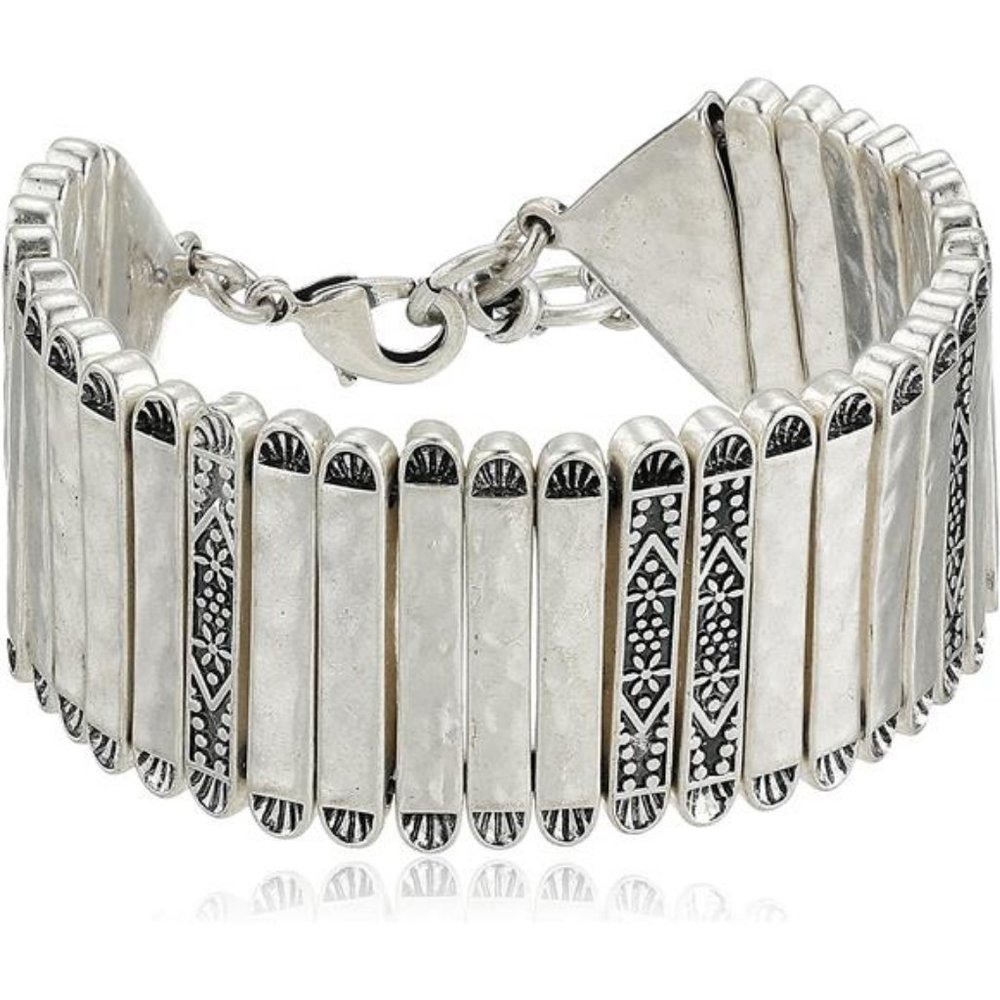 Lucky Brand Womens Silver Link Bracelet